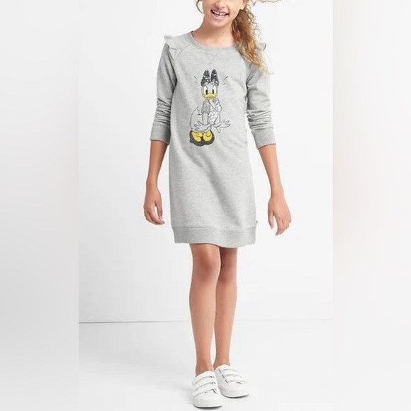 Disney Daisy Duck Sweater Dresses, sequin embellishments on Daisy Duck, EUC - Picture 3 of 7